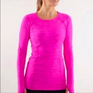 Lululemon Turn Around Paris Pink Reversible Top 10